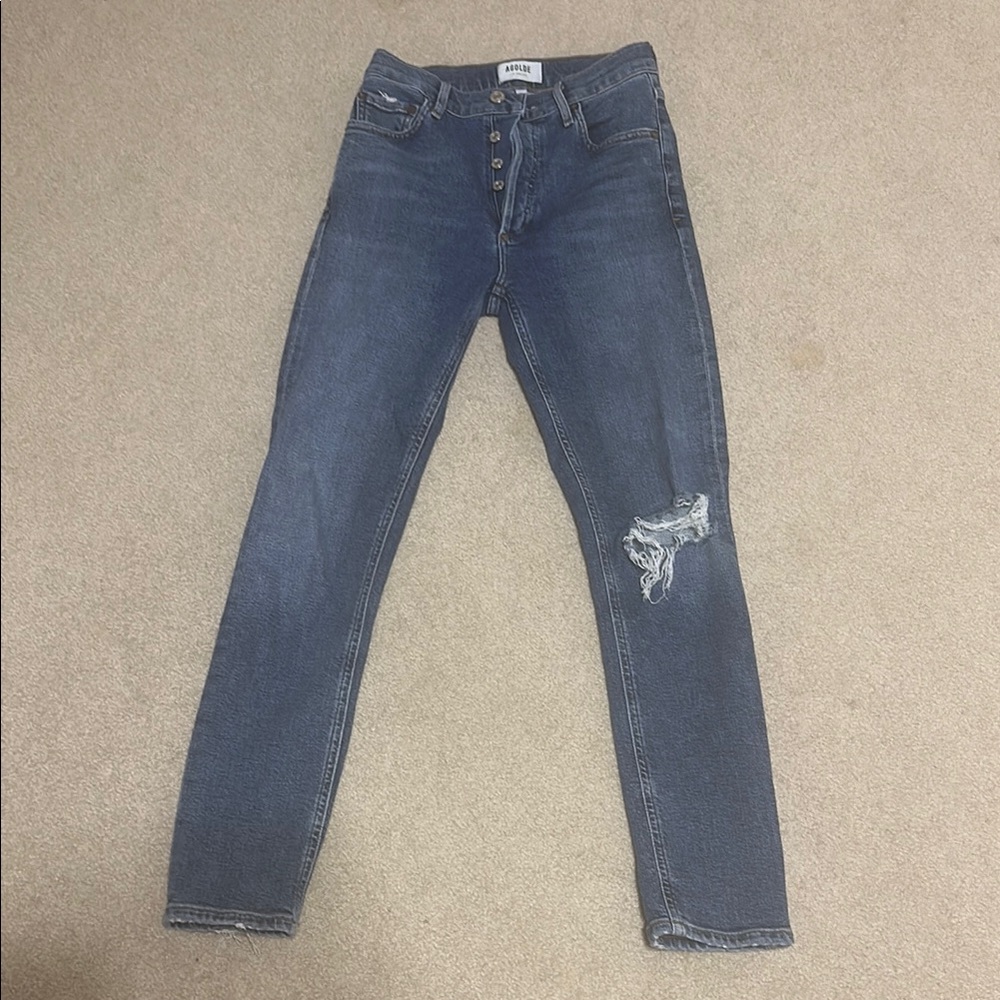 Agolde Classic Blue Denim Jeans